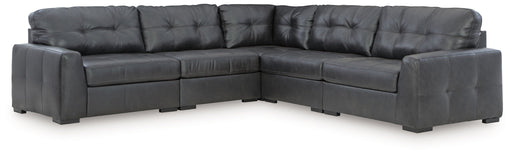Brindley Pier - 5-Piece Sectional - Fog – Stationary Sectionals by Signature Design by Ashley® at Furniture Wholesale Plus , Nashville furniture store
