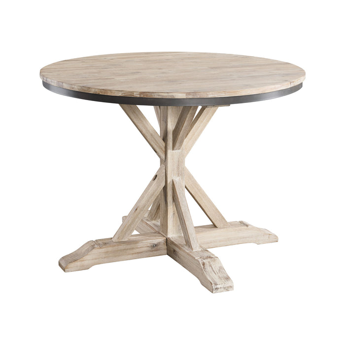 Callista - Round Standard Height 5 Piece Dining Set (Table And Four Chairs) - Beach – 5 Piece Dining Room Sets by Elements International at Furniture Wholesale Plus , Nashville furniture store