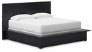 Londer - King Panel Bed - Black – Panel Beds by Millennium® by Ashley at Furniture Wholesale Plus , Nashville furniture store