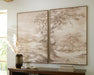 Stormish - Wall Art Set (Set of 2) - Beige / Brown – Canvas Art Sets by Signature Design by Ashley® at Furniture Wholesale Plus , Nashville furniture store