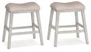 Skempton - Upholstered Stool (Set of 2) - White – Stool Sets by Signature Design by Ashley® at Furniture Wholesale Plus , Nashville furniture store