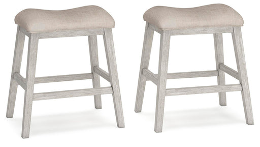 Skempton - Upholstered Stool (Set of 2) - White – Stool Sets by Signature Design by Ashley® at Furniture Wholesale Plus , Nashville furniture store