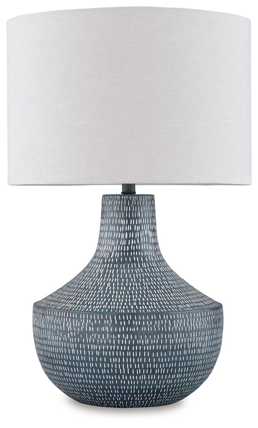 Schylarmont - Metal Table Lamp - Antique Gray / White – Table Lamps by Signature Design by Ashley® at Furniture Wholesale Plus , Nashville furniture store