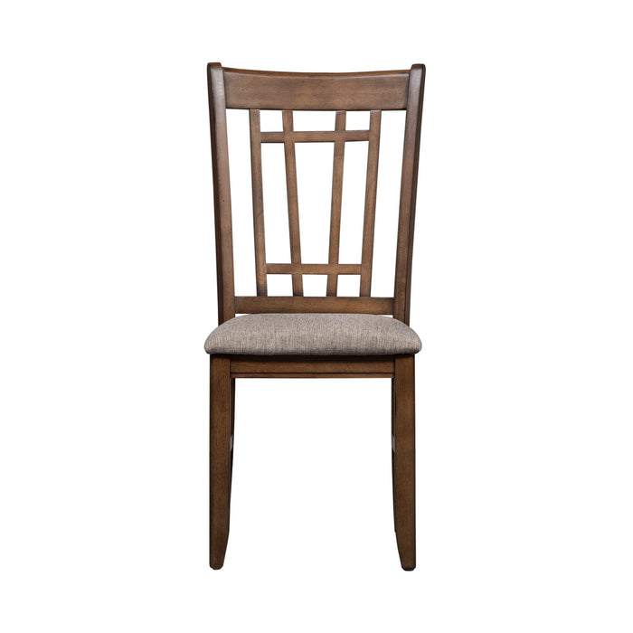 Santa Rosa - Lattice Back Side Chair - Antique Honey – Side Chairs by Liberty Furniture at Furniture Wholesale Plus , Nashville furniture store