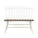Al Fresco - Slat Back Bench - Graphite & Whitestone – Dining Benches by Liberty Furniture at Furniture Wholesale Plus , Nashville furniture store