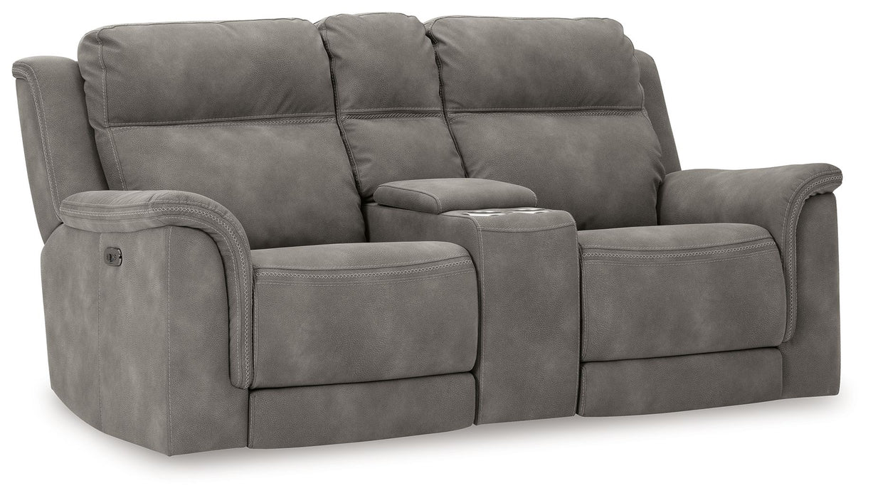Next-Gen Durapella - Reclining Power Loveseat With Console – Reclining Loveseats by Signature Design by Ashley® at Furniture Wholesale Plus , Nashville furniture store