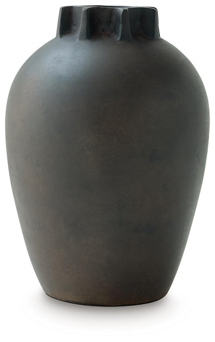 Kaslett - Vase - Antique Black – Vases & Jars by Signature Design by Ashley® at Furniture Wholesale Plus , Nashville furniture store