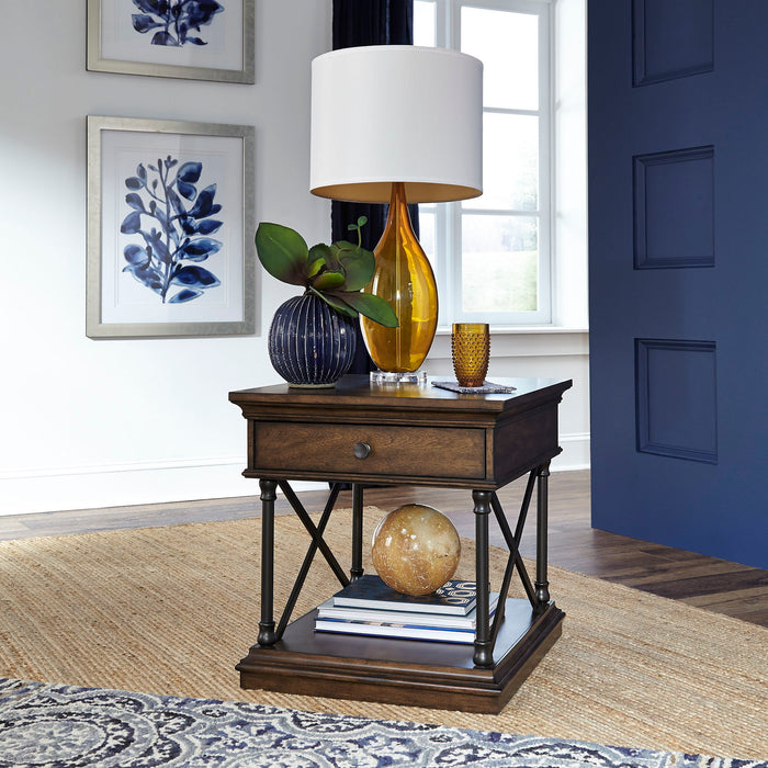Tribeca - Drawer End Table - Cordovian Brown – End Tables by Liberty Furniture at Furniture Wholesale Plus , Nashville furniture store