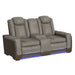 Lantana - Power Motion Loveseat With Power Headrest, LED, And Console – Reclining Loveseats by Elements International at Furniture Wholesale Plus , Nashville furniture store