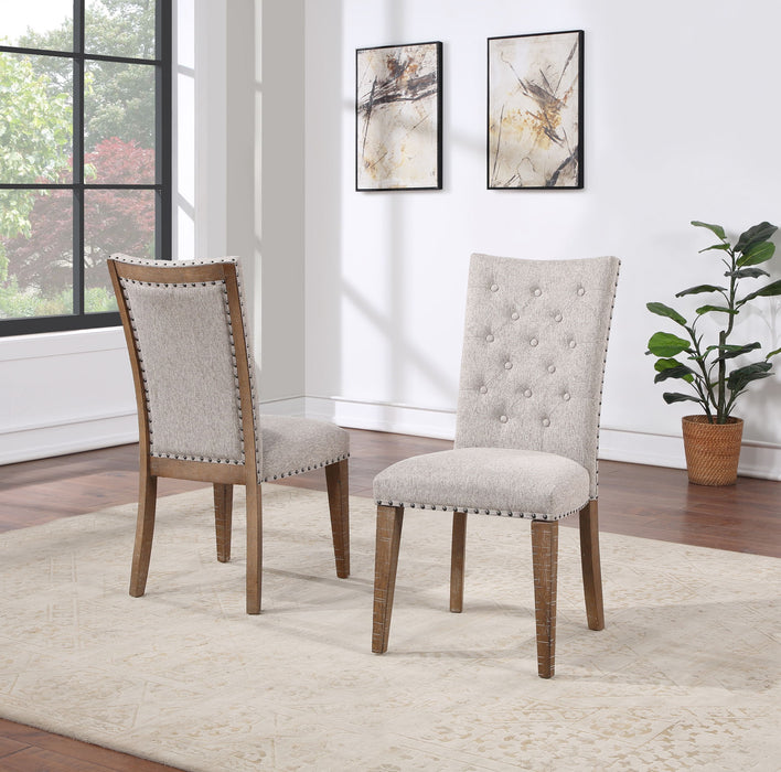 Riverdale - Side Chair - Oatmeal – Side Chairs by Steve Silver Furniture at Furniture Wholesale Plus , Nashville furniture store