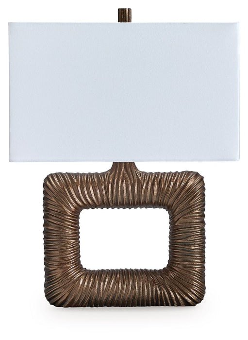 Garronby - Metal Table Lamp - Antique Brass Finish – Table Lamps by Signature Design by Ashley® at Furniture Wholesale Plus , Nashville furniture store