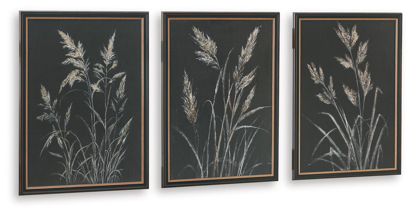 Janisburg - Wall Art Set (Set of 3) - Black / White / Brown – Framed Print Sets by Signature Design by Ashley® at Furniture Wholesale Plus , Nashville furniture store