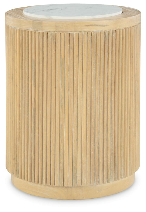 Camdill - Round End Table - Light Brown / White – End Tables by Signature Design by Ashley® at Furniture Wholesale Plus , Nashville furniture store