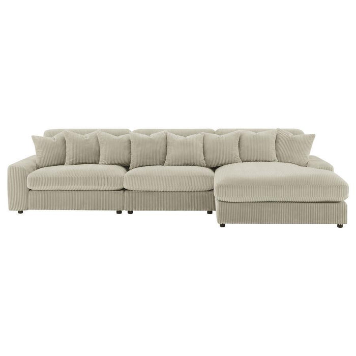 Blaine - Reversible Upholstered Chaise Sectional Sofa - Premium Stationary Sectionals from Coaster Fine Furniture - Just $2509! Shop now at Furniture Wholesale Plus  We are the best furniture store in Nashville, Hendersonville, Goodlettsville, Madison, Antioch, Mount Juliet, Lebanon, Gallatin, Springfield, Murfreesboro, Franklin, Brentwood