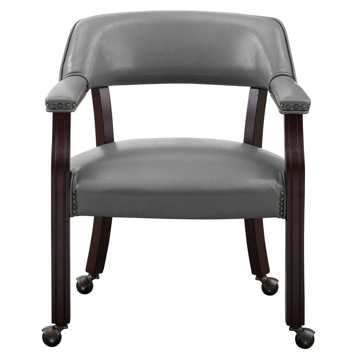 Tournament - Arm Chair With Casters – Arm Chairs by Steve Silver Furniture at Furniture Wholesale Plus , Nashville furniture store