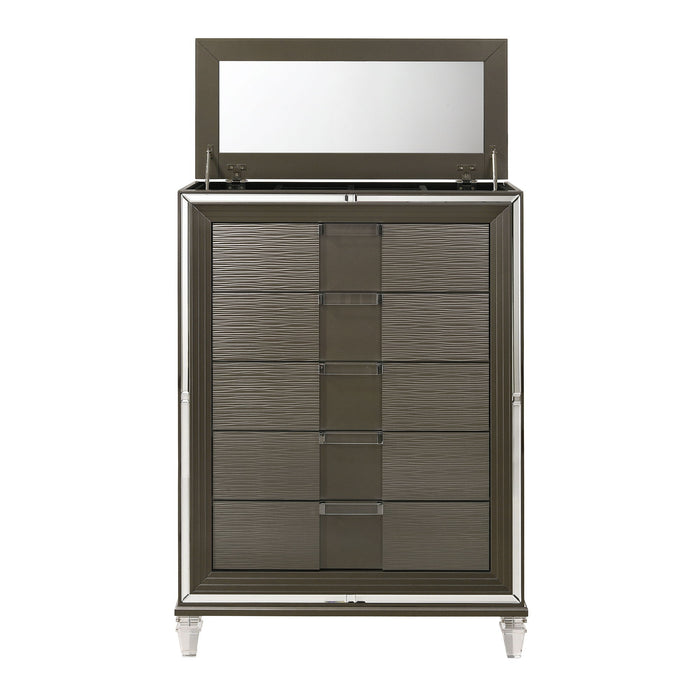 Twenty Nine - 5-Drawer Flip-Top Chest – Accent Chests by Elements International at Furniture Wholesale Plus , Nashville furniture store
