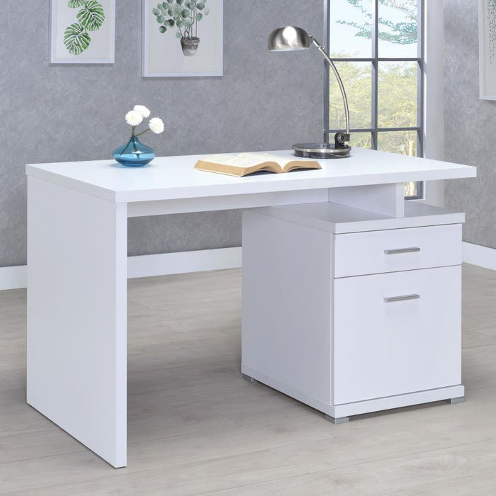 Irving - 2-Drawer Office Computer Desk - Premium Computer Desks from CoasterEveryday - Just $249! Shop now at Furniture Wholesale Plus  We are the best furniture store in Nashville, Hendersonville, Goodlettsville, Madison, Antioch, Mount Juliet, Lebanon, Gallatin, Springfield, Murfreesboro, Franklin, Brentwood