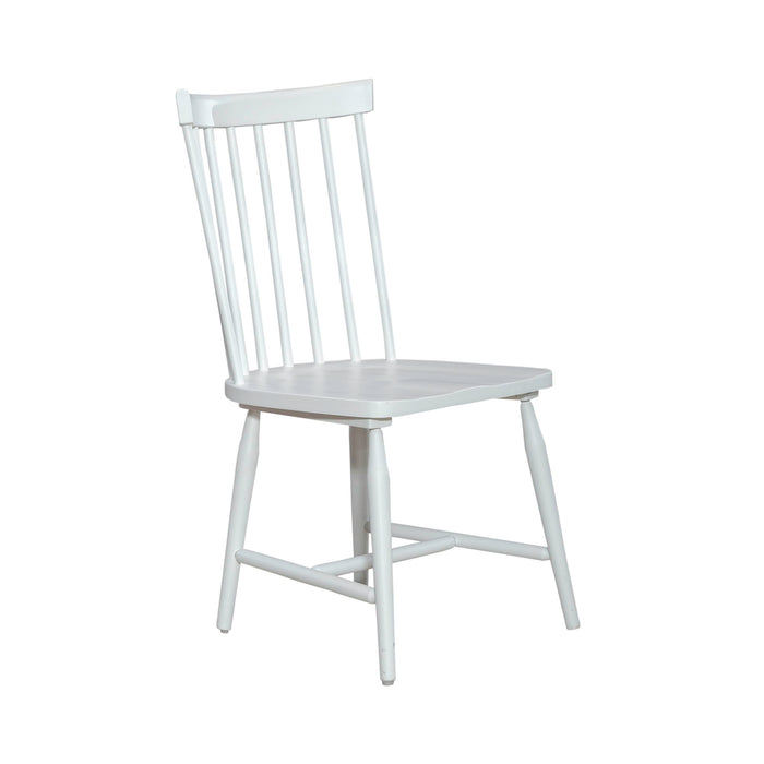 Palmetto Heights - Spindle Back Side Chair - Shell White & Driftwood – Side Chairs by Liberty Furniture at Furniture Wholesale Plus , Nashville furniture store