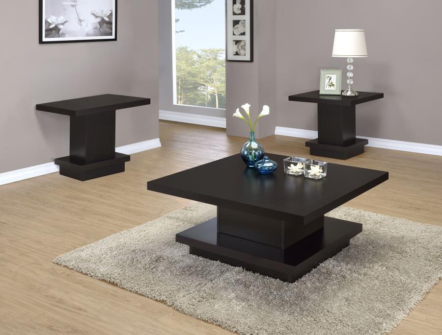 Reston - Square Coffee Table Set – Table Sets by Coaster Fine Furniture at Furniture Wholesale Plus , Nashville furniture store