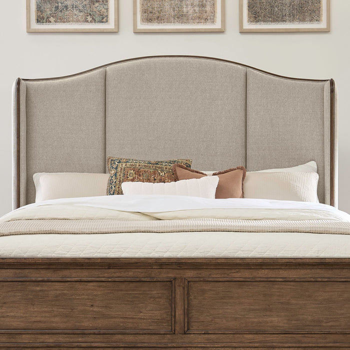 Harrison Heights - Upholstered Shelter Headboard – Upholstered Headboards by Liberty Furniture at Furniture Wholesale Plus , Nashville furniture store