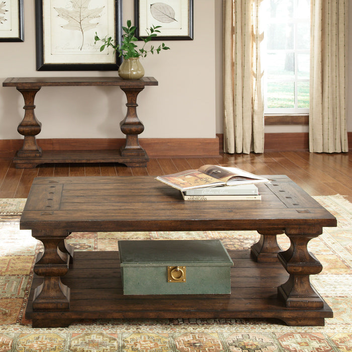 Sedona - 3 Piece Table Set (1 Cocktail 2 End Tables) - Kona Brown – Table Sets by Liberty Furniture at Furniture Wholesale Plus , Nashville furniture store
