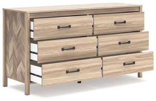 Battelle - Six Drawer Dresser - Tan – Dressers by Signature Design by Ashley® at Furniture Wholesale Plus , Nashville furniture store