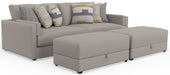 Trevor - Extra Deep Oversized Sofa With Included Storage Cocktail Ottoman – 2 Piece Living Room Sets by Jackson at Furniture Wholesale Plus , Nashville furniture store