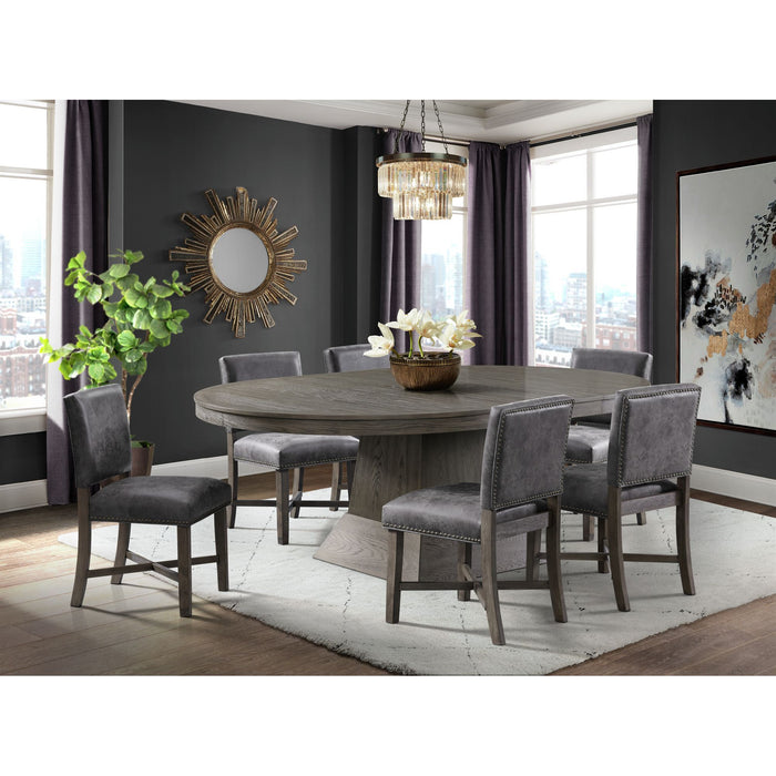 Collins - Dining Table Complete - Gray – Dining Tables by Elements International at Furniture Wholesale Plus , Nashville furniture store