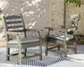 Visola - Arm Chair With Cushion (Set of 2) - Gray – Chair Sets by Signature Design by Ashley® at Furniture Wholesale Plus , Nashville furniture store
