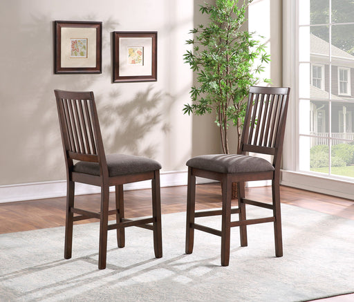 Yorktown - Counter Chair (Set of 2) - Dark Brown – Chair Sets by Steve Silver Furniture at Furniture Wholesale Plus , Nashville furniture store