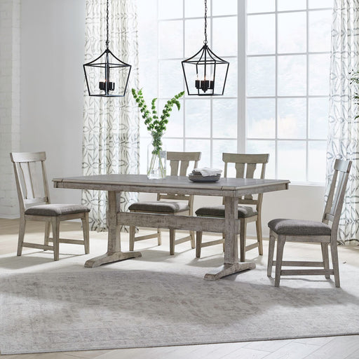 Hallendale - Trestle Table Set – 5 Piece Dining Room Sets by Liberty Furniture at Furniture Wholesale Plus , Nashville furniture store