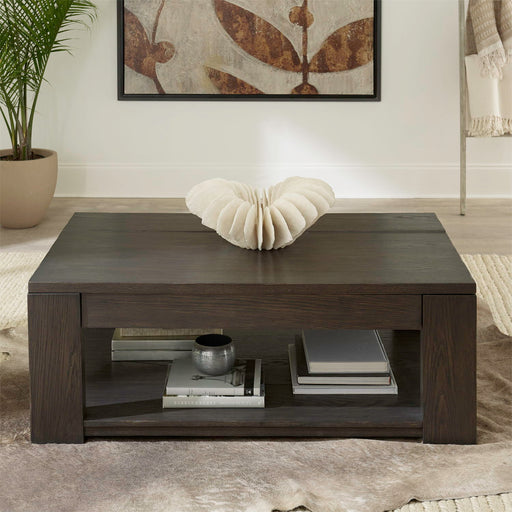 Lennox Hill - Lift Top Cocktail Table - Bark – Cocktail Tables by Liberty Furniture at Furniture Wholesale Plus , Nashville furniture store