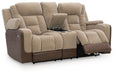 Mixed Motion - Power Reclining Loveseat With Console / Adjustable Headrest – Reclining Loveseats by Signature Design by Ashley® at Furniture Wholesale Plus , Nashville furniture store