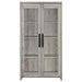 Alejo - 2 Door Engineered Wood Tall Cabinet - Gray Driftwood - Premium Curio Cabinets from CoasterEssence - Just $439! Shop now at Furniture Wholesale Plus  We are the best furniture store in Nashville, Hendersonville, Goodlettsville, Madison, Antioch, Mount Juliet, Lebanon, Gallatin, Springfield, Murfreesboro, Franklin, Brentwood