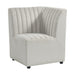 Jemma - Dining Corner Chair - Beige Linen – Side Chairs by Elements International at Furniture Wholesale Plus , Nashville furniture store