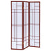 Katerina - 3-Panel Room Divider Folding Shoji Screen - Cherry – Room Dividers by CoasterEveryday at Furniture Wholesale Plus , Nashville furniture store