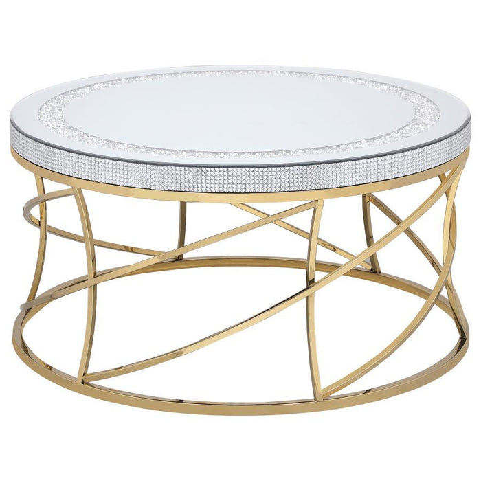 Elise - Round Mirror Top Coffee Table Set – Table Sets by Coaster Fine Furniture at Furniture Wholesale Plus , Nashville furniture store