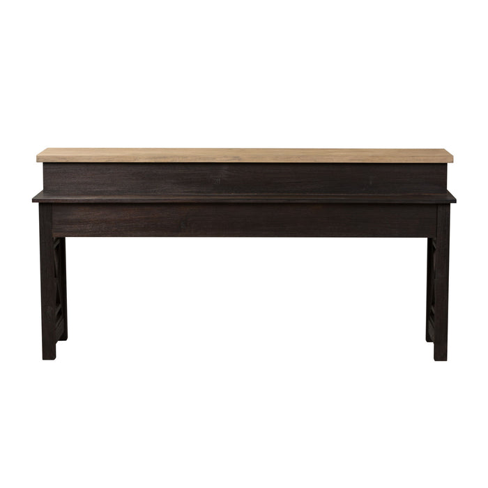 Heatherbrook - 4 Piece Console Set (1 Console 3 Stools) - Charcoal & Ash – 4 Piece Dining Room Sets by Liberty Furniture at Furniture Wholesale Plus , Nashville furniture store