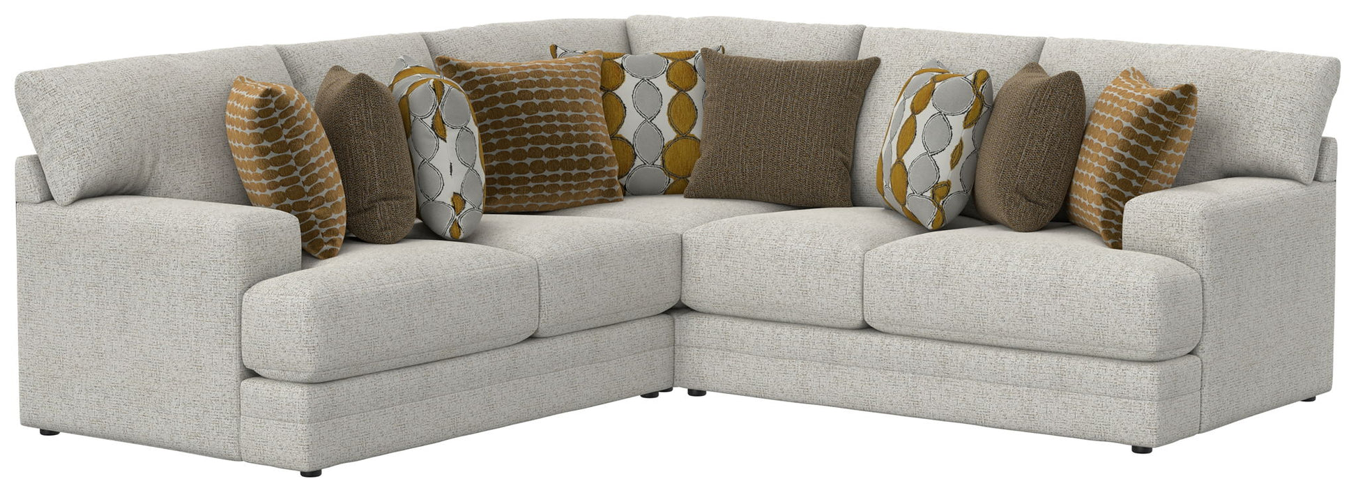 Tori - Sectional With Comfort Coil Seating And Accent Pillows Included – Stationary Sectionals by Jackson at Furniture Wholesale Plus , Nashville furniture store