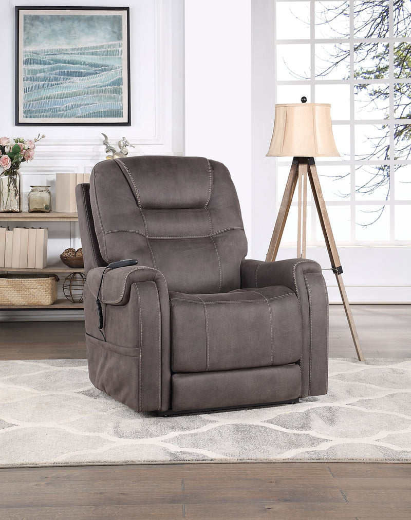 Brisbane - Power Lift Chair - Dark Gray – Lift Chairs by Steve Silver Furniture at Furniture Wholesale Plus , Nashville furniture store