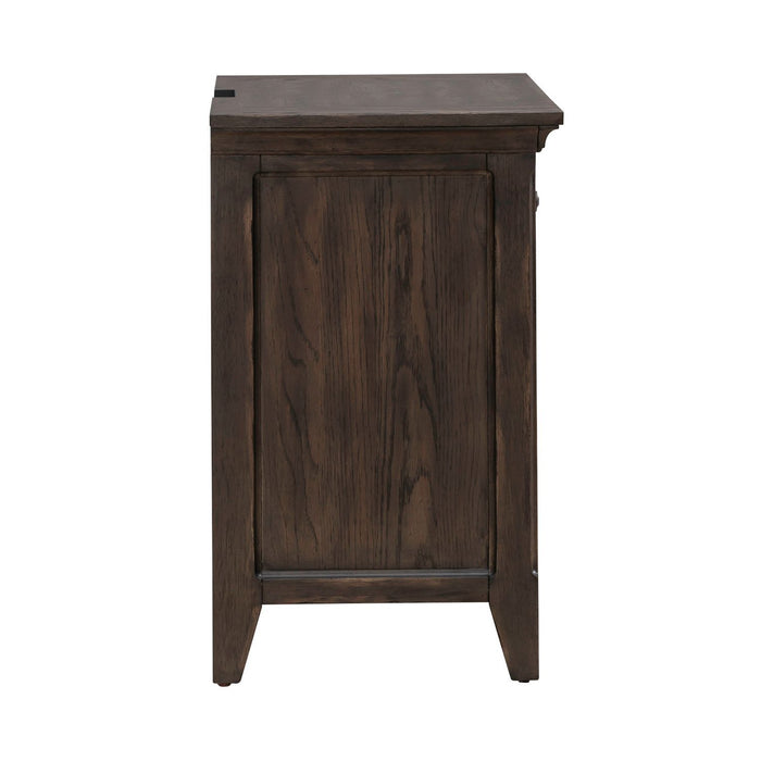 Paradise Valley - Nightstand With Charging Station - Saddle Brown – Nightstands w/ Charging Stations by Liberty Furniture at Furniture Wholesale Plus , Nashville furniture store