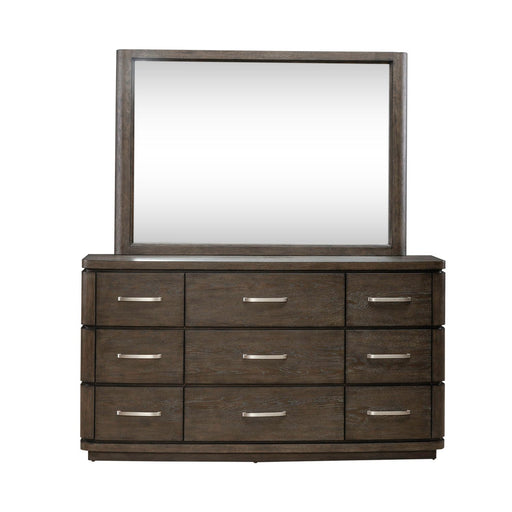 Cascade Falls - Dresser & Mirror - Satin Espresso – Dresser & Mirror by Liberty Furniture at Furniture Wholesale Plus , Nashville furniture store