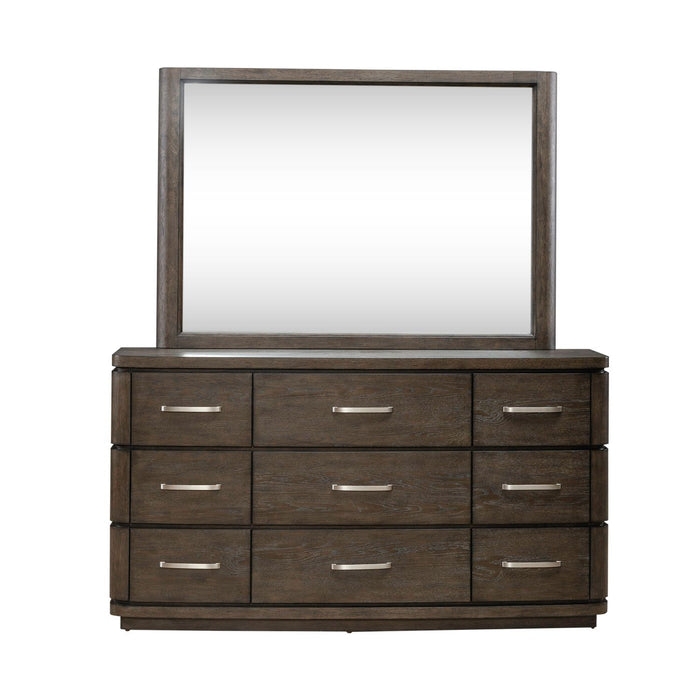 Cascade Falls - Dresser & Mirror - Satin Espresso – Dresser & Mirror by Liberty Furniture at Furniture Wholesale Plus , Nashville furniture store