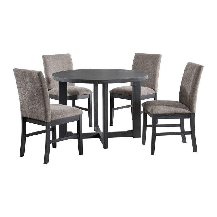Wakefield - 5 Piece Dining Set (Table And 4 Chairs) - Espresso – 5 Piece Dining Room Sets by Elements International at Furniture Wholesale Plus , Nashville furniture store