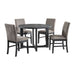 Wakefield - 5 Piece Dining Set (Table And 4 Chairs) - Espresso – 5 Piece Dining Room Sets by Elements International at Furniture Wholesale Plus , Nashville furniture store