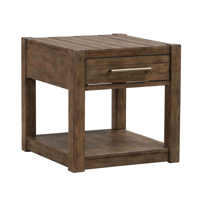 Broadmore - Drawer End Table - Cobblestone Brown – End Tables by Liberty Furniture at Furniture Wholesale Plus , Nashville furniture store