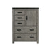 Wade - 5-Drawer Gentlemen Chest - Black Finish – Gentleman’s Chests by Elements International at Furniture Wholesale Plus , Nashville furniture store