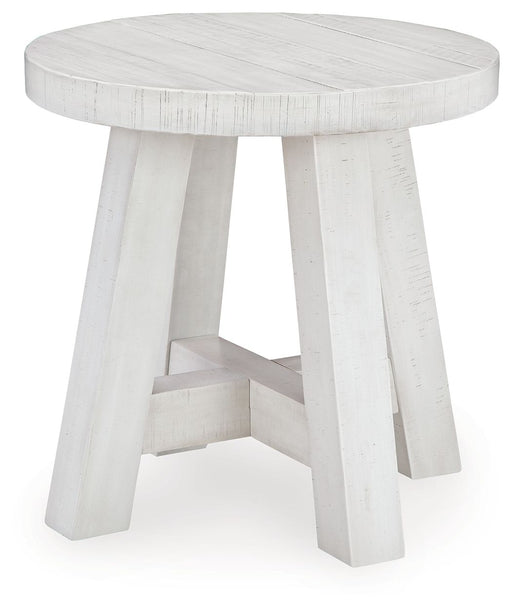 Jallison - Round End Table - Off White – End Tables by Signature Design by Ashley® at Furniture Wholesale Plus , Nashville furniture store