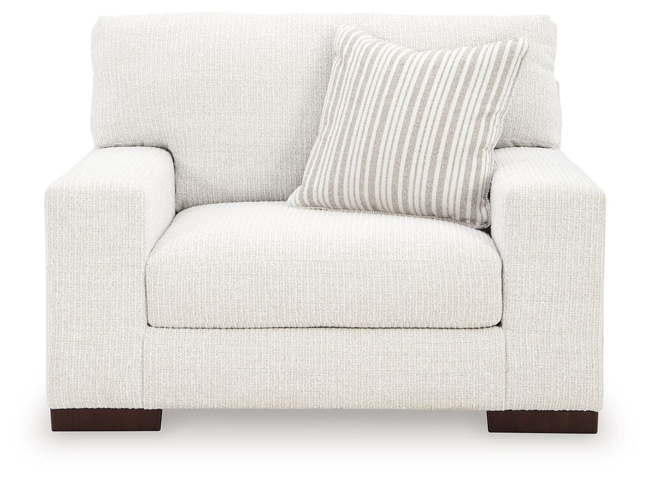 Hartside - Chair And A Half - Frosted – Arm Chairs by Benchcraft® at Furniture Wholesale Plus , Nashville furniture store