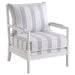 Blanchett - Upholstered Bobbin Accent Chair - White And Navy - Premium Accent Chairs from CoasterElevations - Just $539! Shop now at Furniture Wholesale Plus  We are the best furniture store in Nashville, Hendersonville, Goodlettsville, Madison, Antioch, Mount Juliet, Lebanon, Gallatin, Springfield, Murfreesboro, Franklin, Brentwood